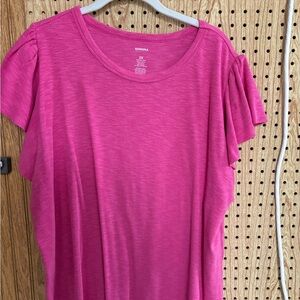 Sonoma Women's Fuchsia Short Sleeve Top
